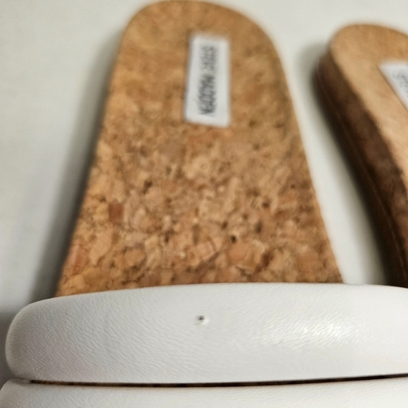 Steve Madden Women's Simple Minimal Neutral White Drips Sandals - Size 9.5 - Picture 9 of 10